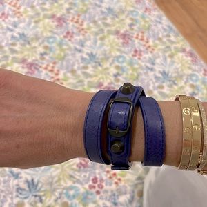 Balenciaga wrap bracelet in purple